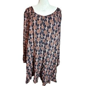 Active Seller! Billabong Aztec Print Tunic Dress Medium - Pink Blue White